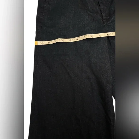 Frank & Eileen Italian East Galway Wide Leg Raw Hem Jeans Dark Wash Size 30 - Picture 6 of 10